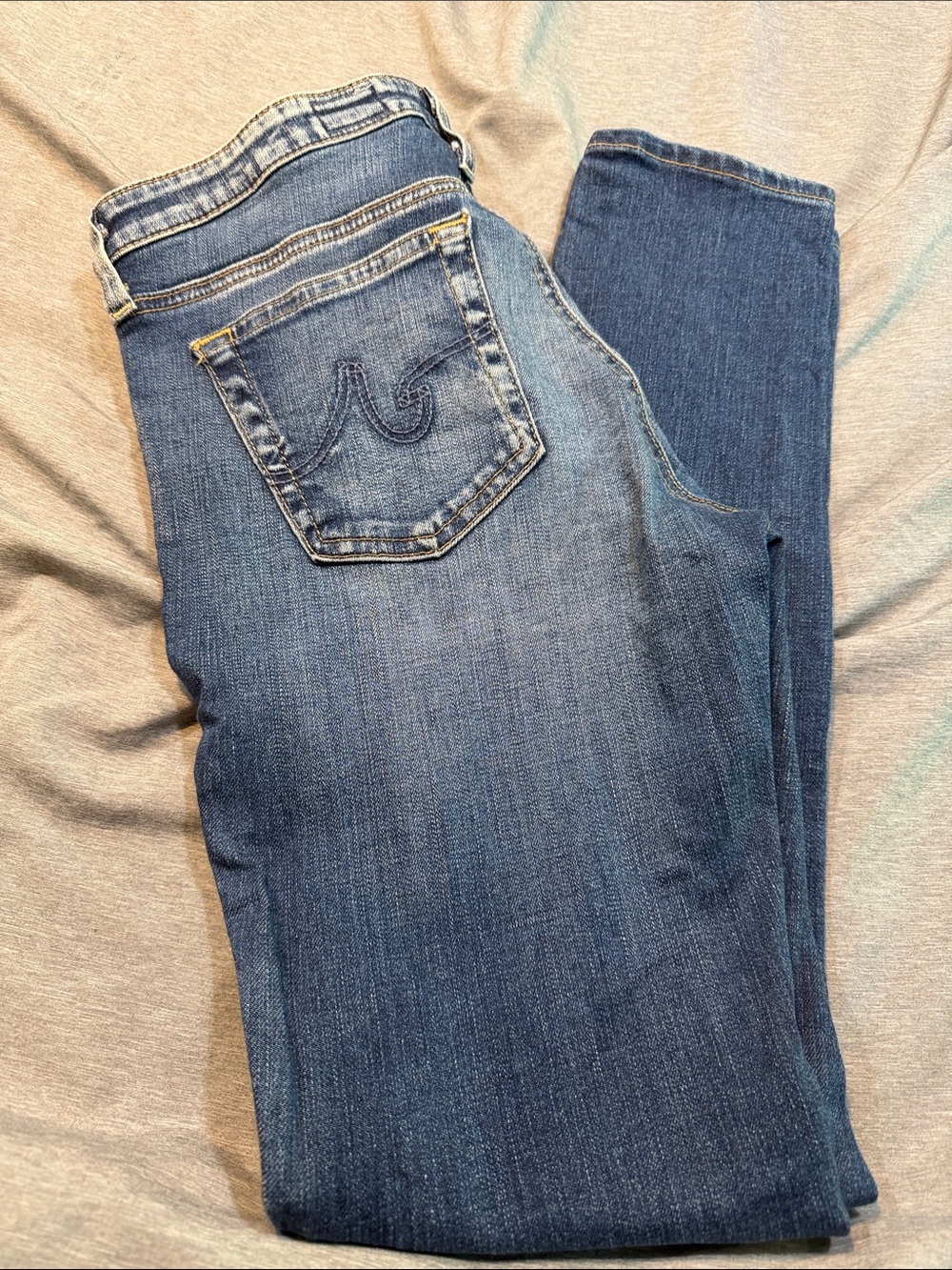 AG Adriano Goldschmied Women's Skinny Jeans in Medium Blue Wash